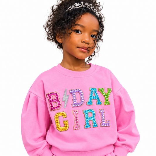 Birthday Girl Pink Skirt Set