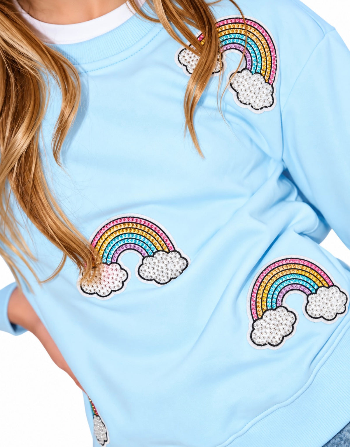SPARKLE RAINBOW SWEATSHIRT