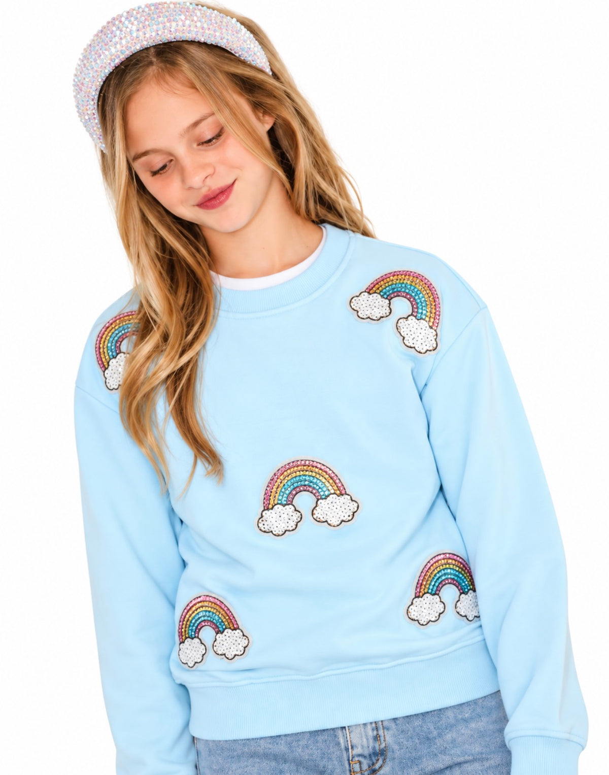 SPARKLE RAINBOW SWEATSHIRT