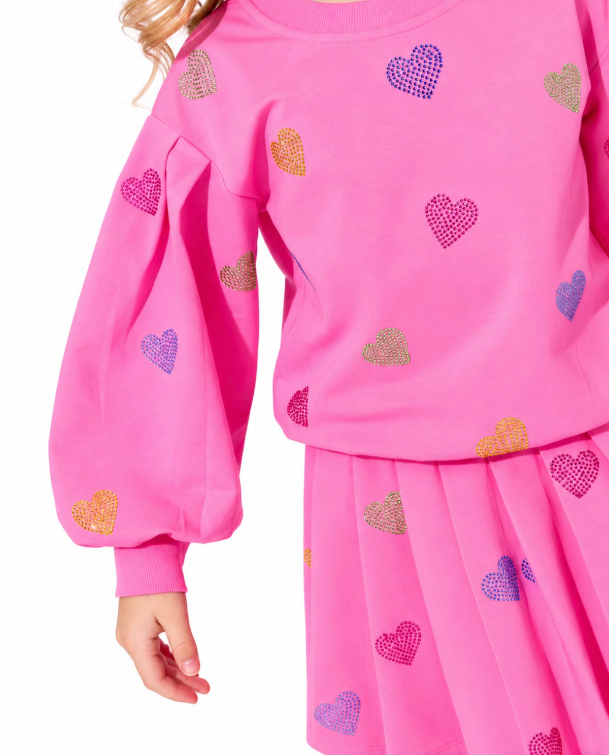 PINK SPARKLE HEARTS SET