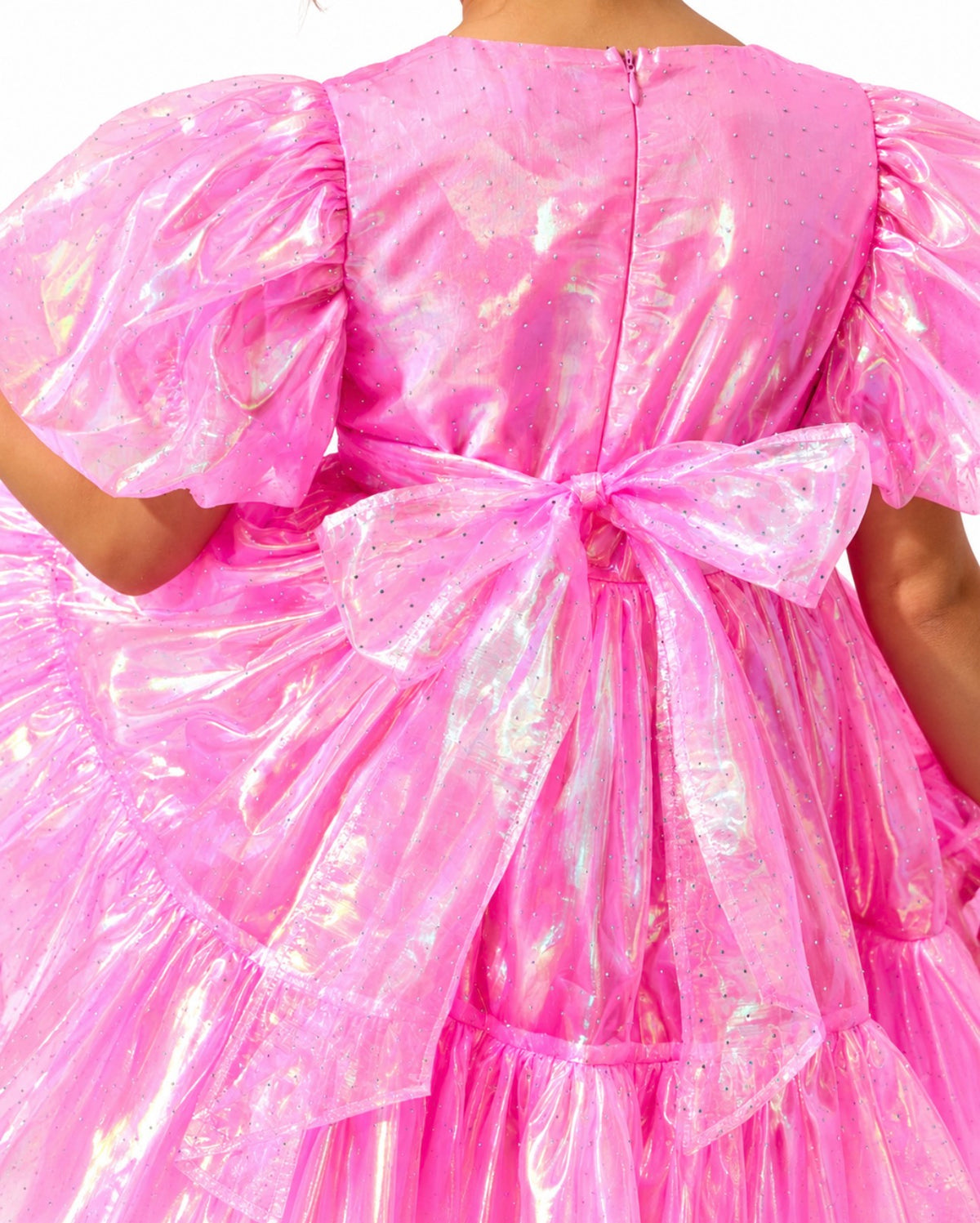 CRYSTAL PINK HOLOGRAM DRESS