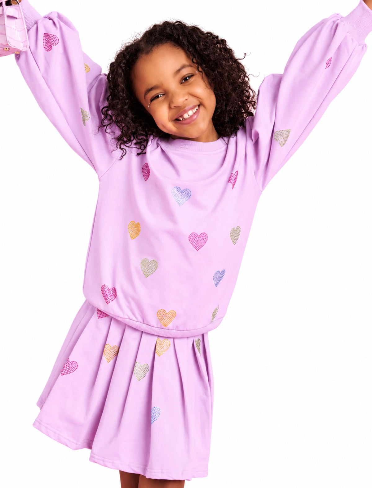 LAVENDER SPARKLE HEARTS SET